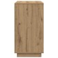 vidaXL Πλαϊνό γραφείο Artisan Oak 80 x 40 x 75 εκ. Επεξεργασμένο Ξύλο