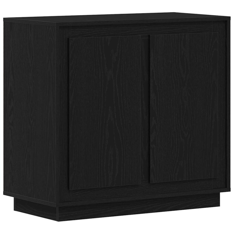 vidaXL Πλαϊνό γραφείο Μαύρη Οξυά 80 x 40 x 75 εκ. Επεξεργασμένο Ξύλο
