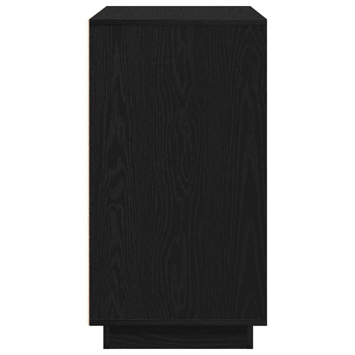 vidaXL Πλαϊνό γραφείο Μαύρη Οξυά 80 x 40 x 75 εκ. Επεξεργασμένο Ξύλο