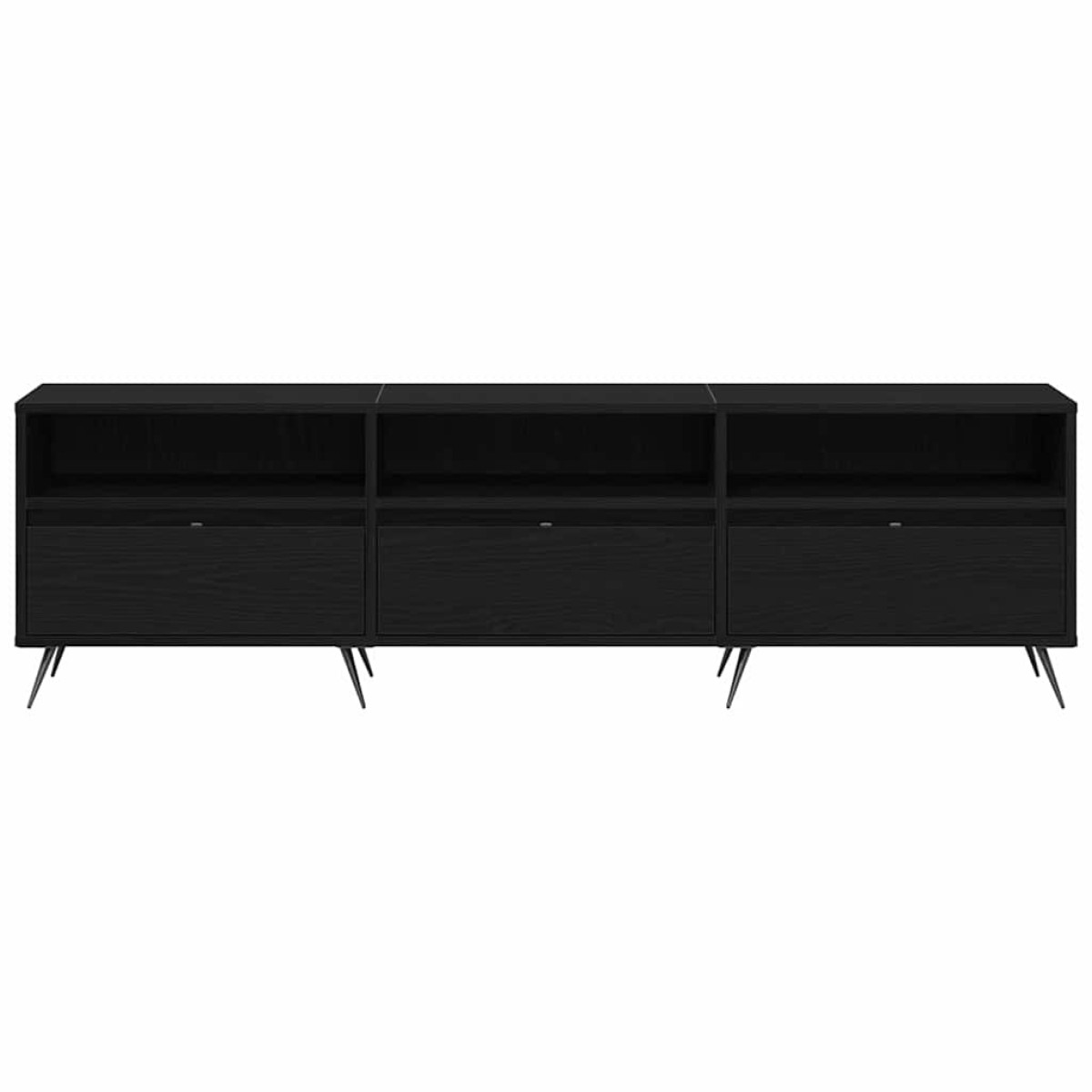 vidaXL Ντουλάπι TV 150 x 30 x 44,5 εκ. Μαύρη δρυς Επεξεργασμένο ξύλο