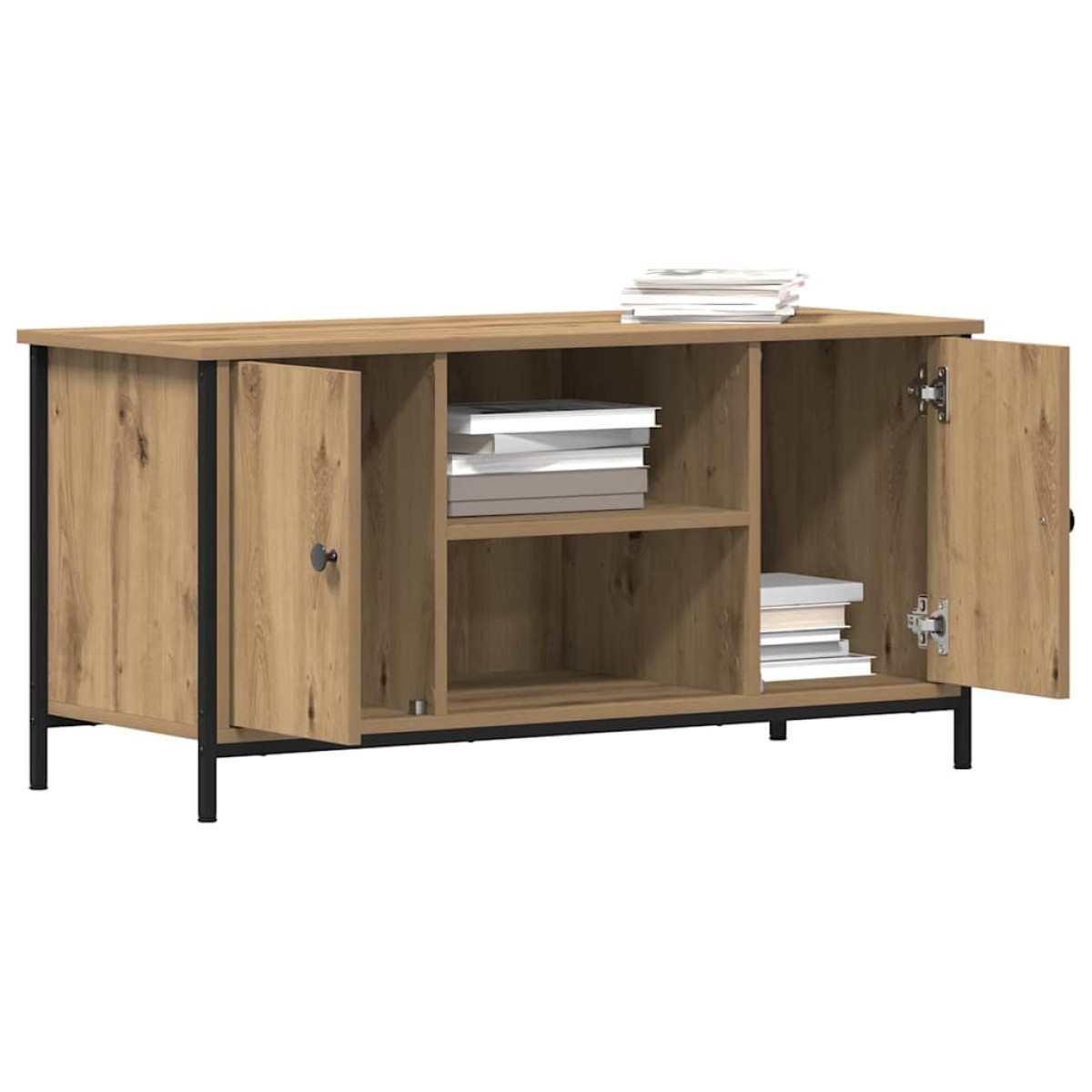 vidaXL Ντουλάπι TV 100 x 40 x 50 cm artisan δρυς Επεξεργασμένο ξύλο