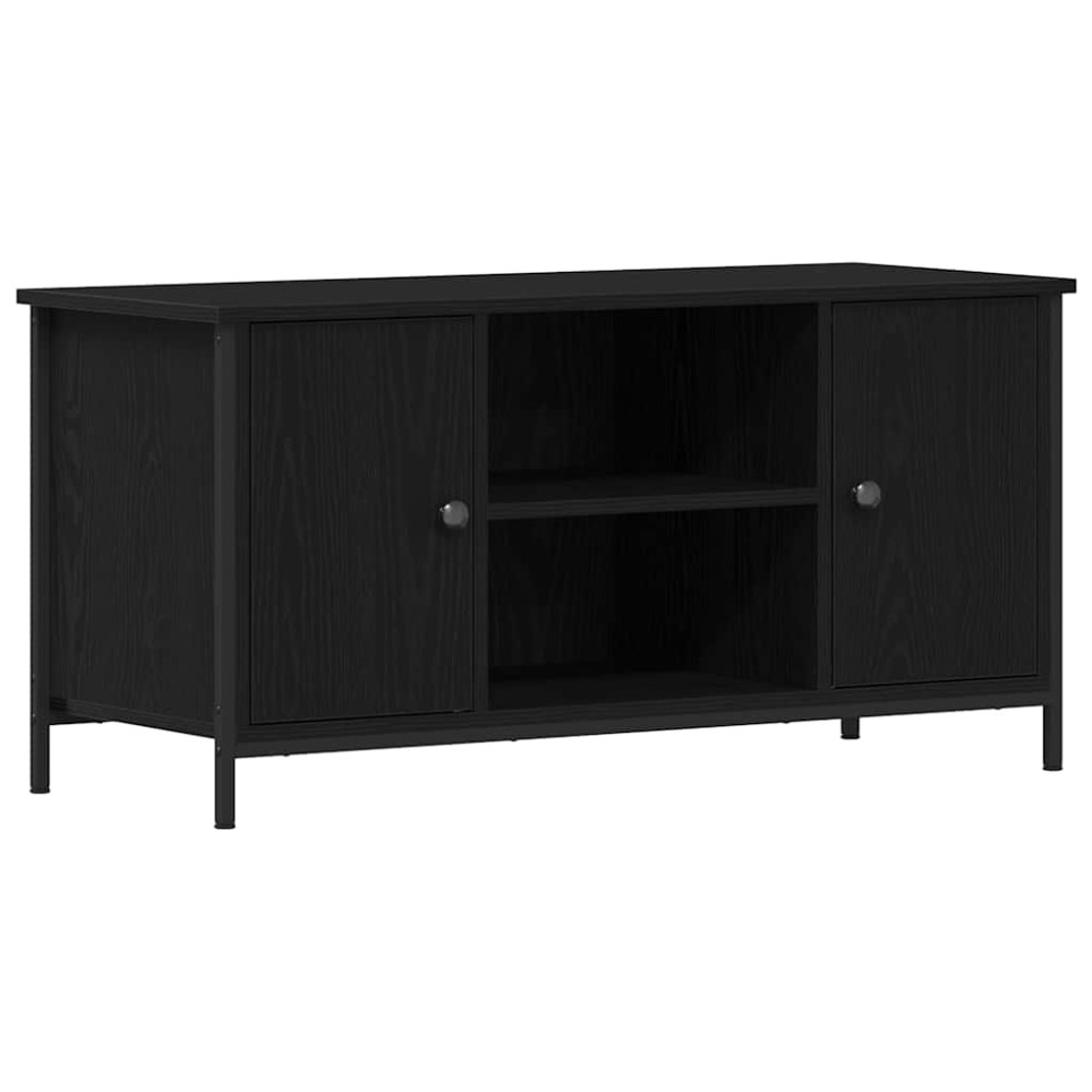 vidaXL Ντουλάπι TV 100 x 40 x 50 cm Μαύρη δρυς Επεξεργασμένο ξύλο