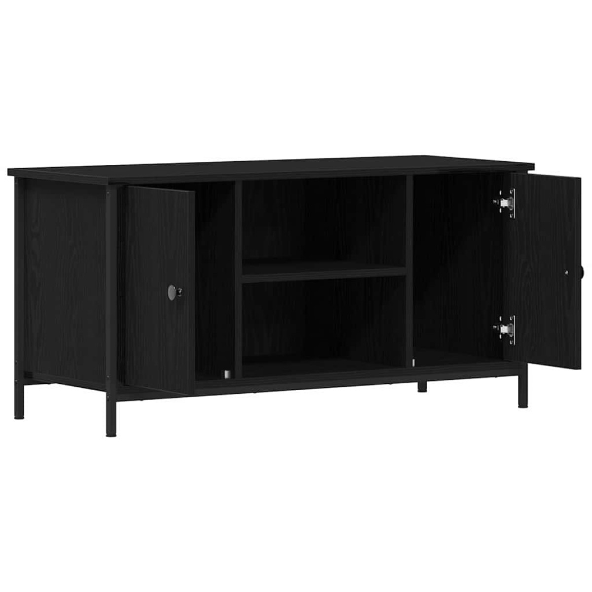 vidaXL Ντουλάπι TV 100 x 40 x 50 cm Μαύρη δρυς Επεξεργασμένο ξύλο