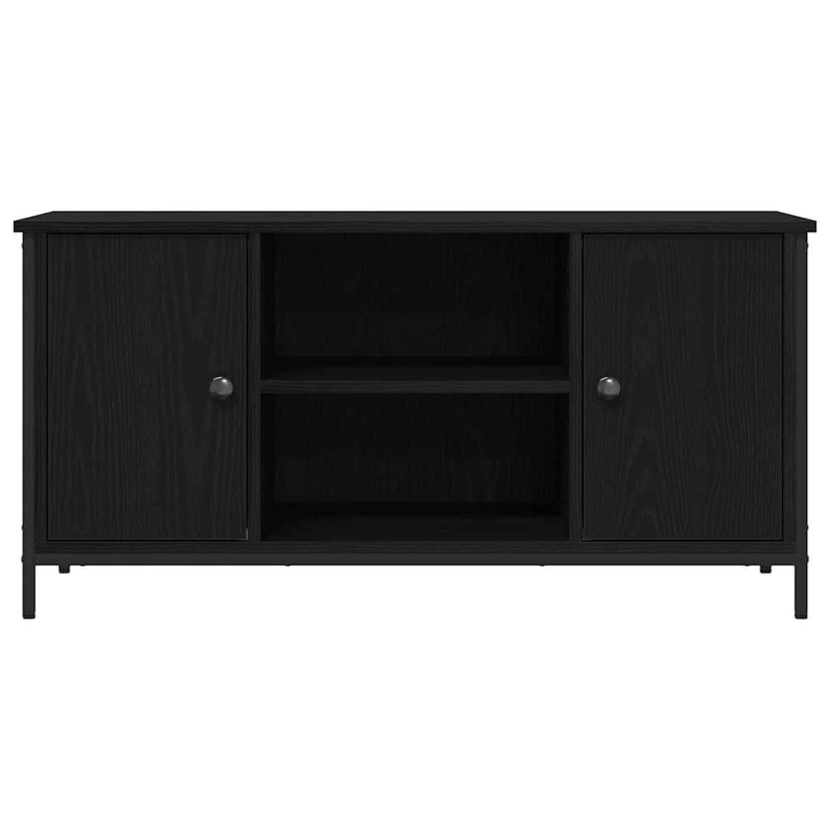 vidaXL Ντουλάπι TV 100 x 40 x 50 cm Μαύρη δρυς Επεξεργασμένο ξύλο