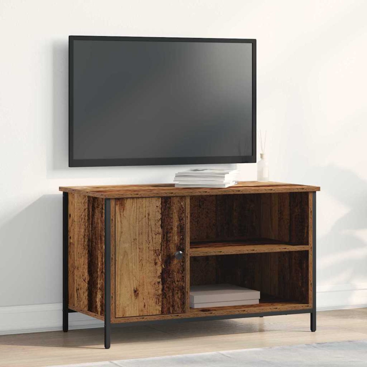 vidaXL Ντουλάπι TV 80 x 40 x 50 cm Παλαιό ξύλο Επεξεργασμένο ξύλο