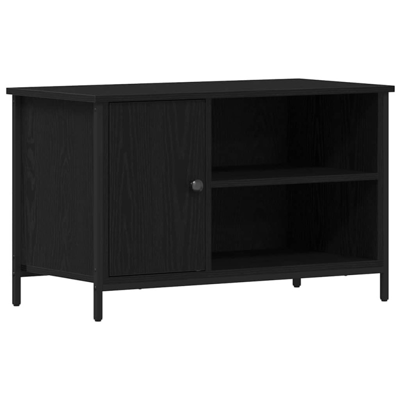 vidaXL Ντουλάπι TV 80 x 40 x 50 cm Μαύρη δρυς Επεξεργασμένο ξύλο