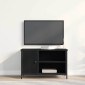 vidaXL Ντουλάπι TV 80 x 40 x 50 cm Μαύρη δρυς Επεξεργασμένο ξύλο