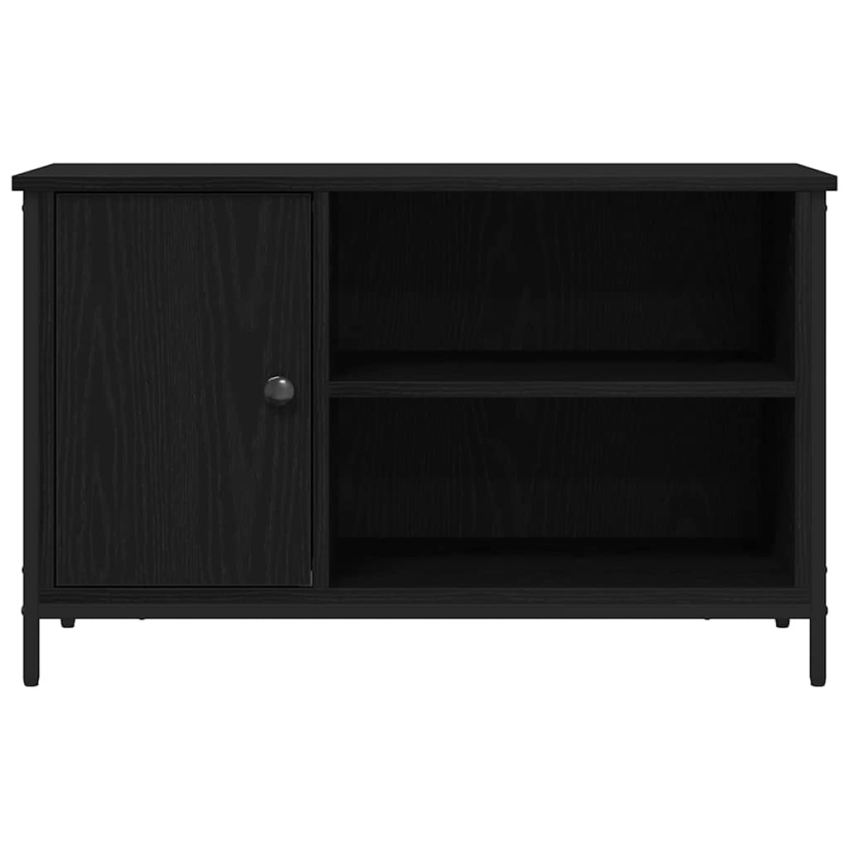 vidaXL Ντουλάπι TV 80 x 40 x 50 cm Μαύρη δρυς Επεξεργασμένο ξύλο