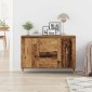 vidaXL Πλαϊνό γραφείο Παλιό ξύλο 101,5 x 35 x 70 εκ Επεξεργασμένο Ξύλο