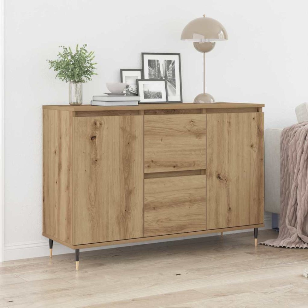 vidaXL Πλαϊνό γραφείο Artisan Oak 101,5 x 35 x 70 εκ