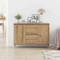 vidaXL Πλαϊνό γραφείο Artisan Oak 101,5 x 35 x 70 εκ