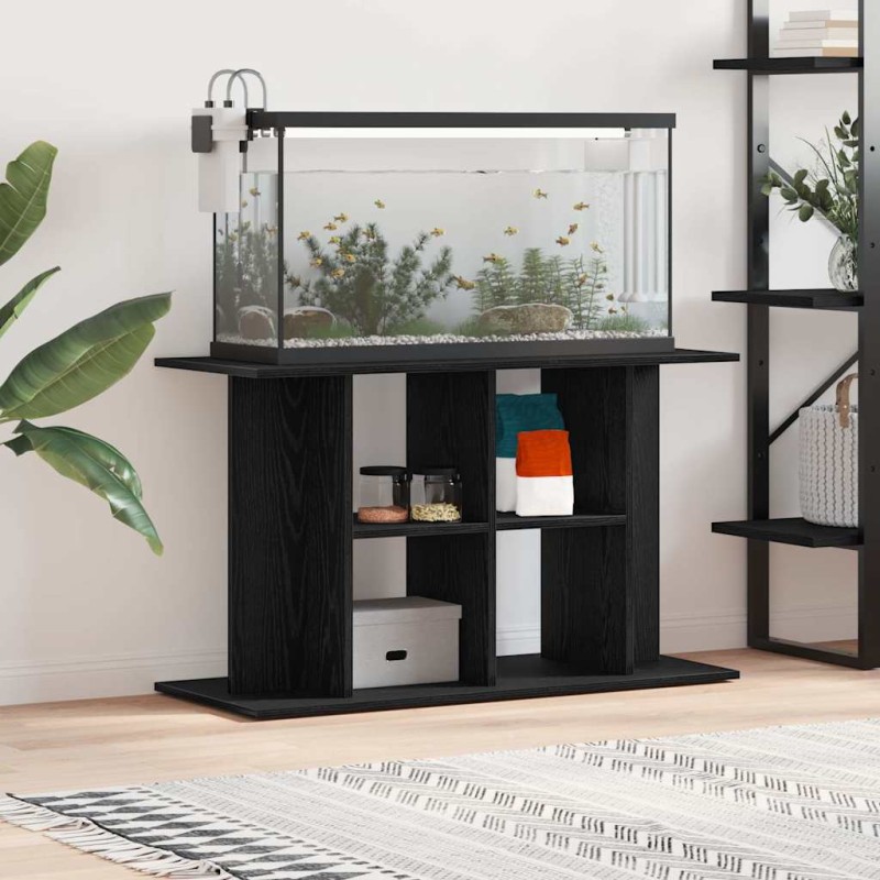 vidaXL Βάση Ενυδρείου Μαύρη Δρυς 100x40x60 εκ. από Τεχνητό Ξύλο