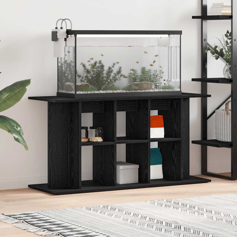 vidaXL Βάση Ενυδρείου Μαύρη Δρυς 120x40x60 εκ. από Τεχνητό Ξύλο