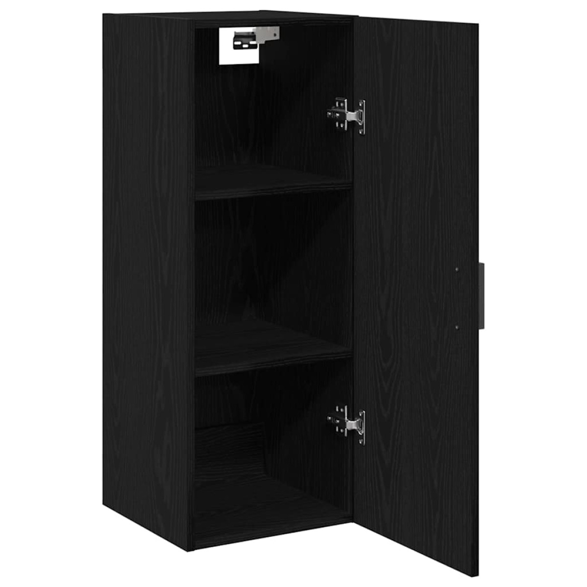 vidaXL Ντουλάπι Τοίχου Μαύρο Δρυς 34,5x34x90 εκ. από Τεχνητό Ξύλο