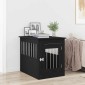 vidaXL Έπιπλα Κλουβιού για Σκύλους Μαύρο Δρυς 55x75x65 εκ. από Τεχνητό Ξύλο