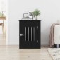 vidaXL Έπιπλα Κλουβιού για Σκύλους Μαύρο Δρυς 55x80x68 εκ. από Τεχνητό Ξύλο
