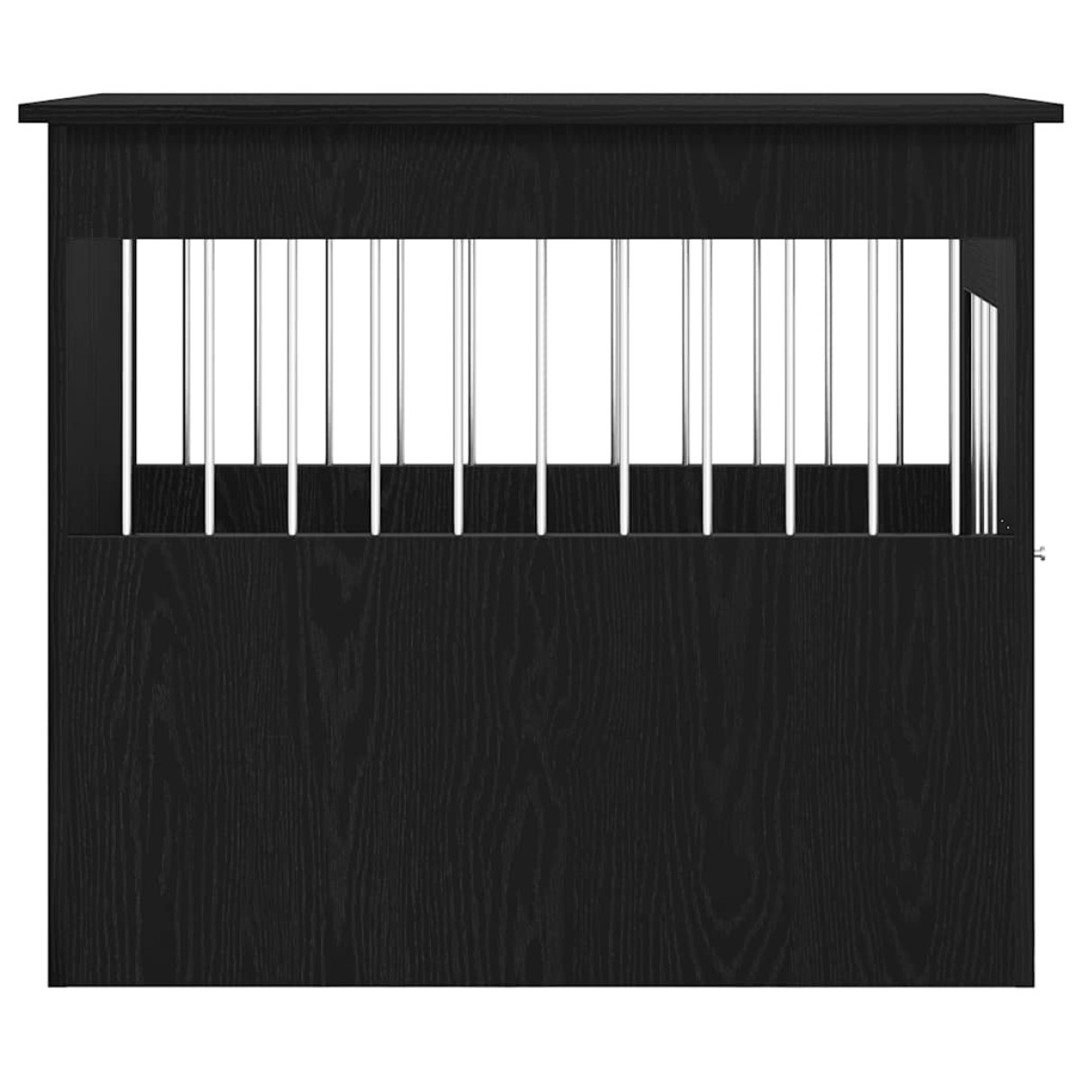 vidaXL Έπιπλα Κλουβιού για Σκύλους Μαύρο Δρυς 55x80x68 εκ. από Τεχνητό Ξύλο