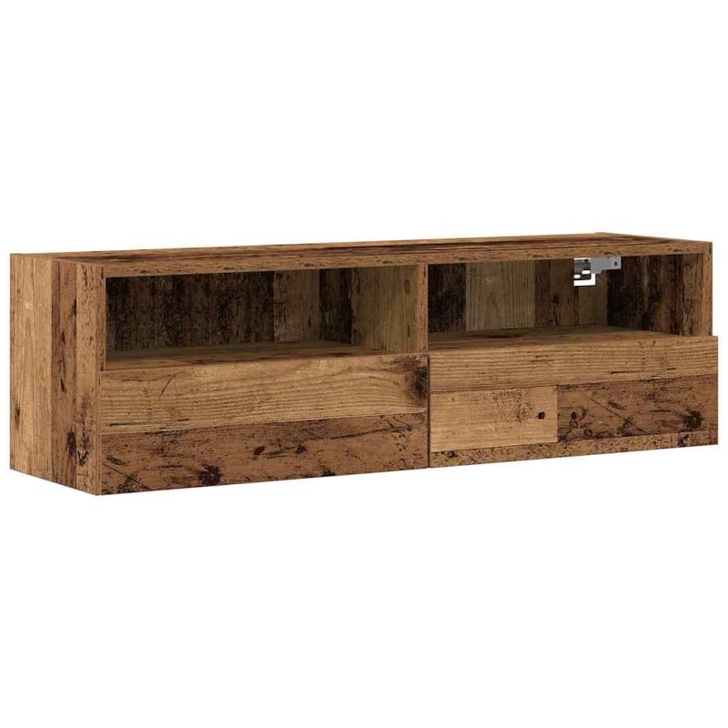 vidaXL Ντουλάπι Τηλεόρασης Τοίχου 100 x 30 x 30 cm Παλαιό ξύλο