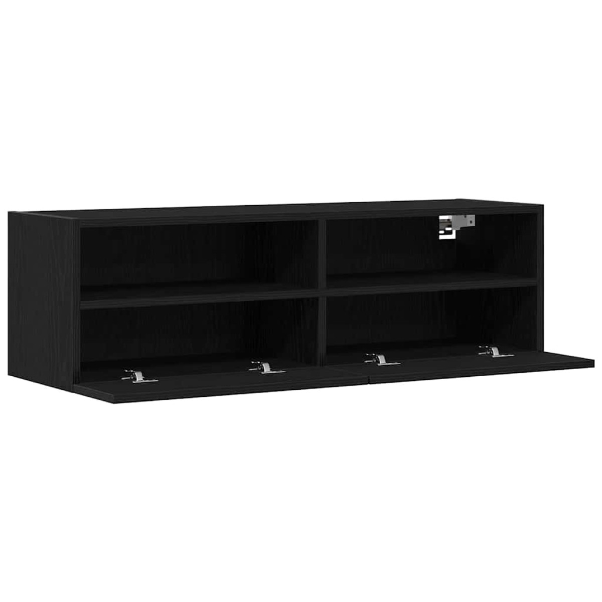 vidaXL Ντουλάπι Τηλεόρασης Τοίχου 100 x 30 x 30 cm Μαύρη Οξυά