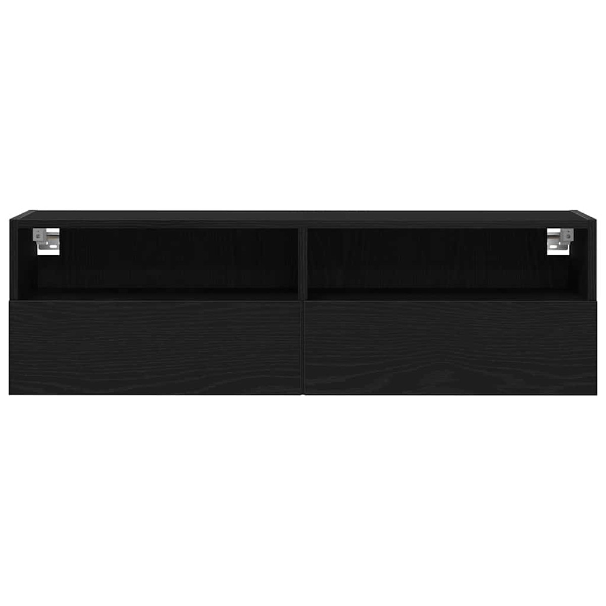 vidaXL Ντουλάπι Τηλεόρασης Τοίχου 100 x 30 x 30 cm Μαύρη Οξυά