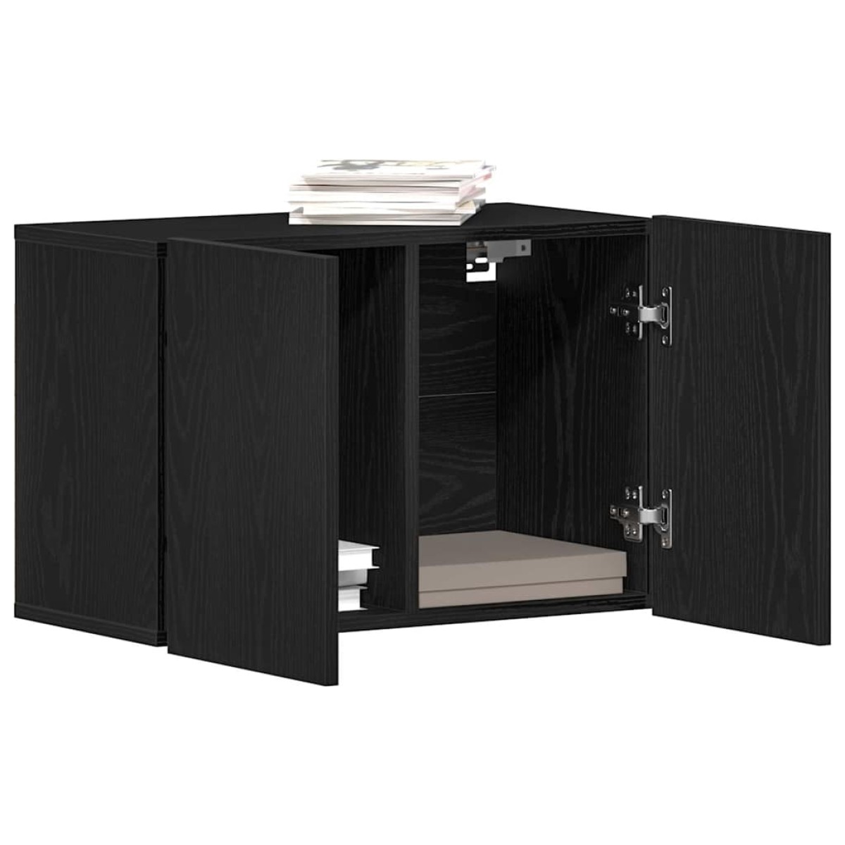 vidaXL Έπιπλο Τηλεόρασης Μαύρο Δρυς 60x30x41 εκ. από Τεχνητό Ξύλο
