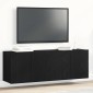 vidaXL Ντουλάπια Τηλεόρασης 2 τεμ. Μαύρο Δρυς 120x30x41 εκ. από Τεχνητό Ξύλο