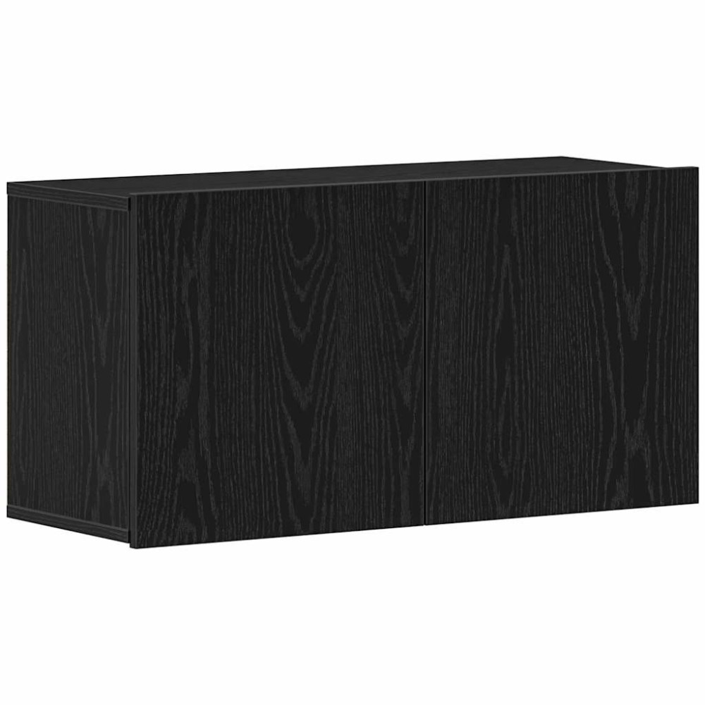 vidaXL Έπιπλο Τηλεόρασης Μαύρο Δρυς 80x30x41 εκ. από Τεχνητό Ξύλο