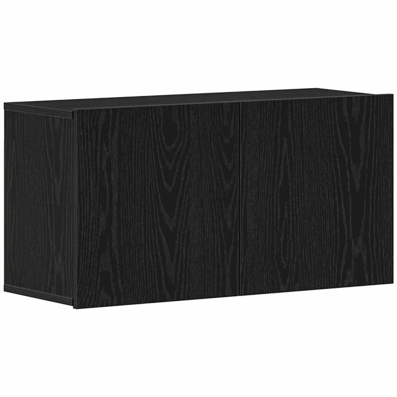 vidaXL Έπιπλο Τηλεόρασης Μαύρο Δρυς 80x30x41 εκ. από Τεχνητό Ξύλο