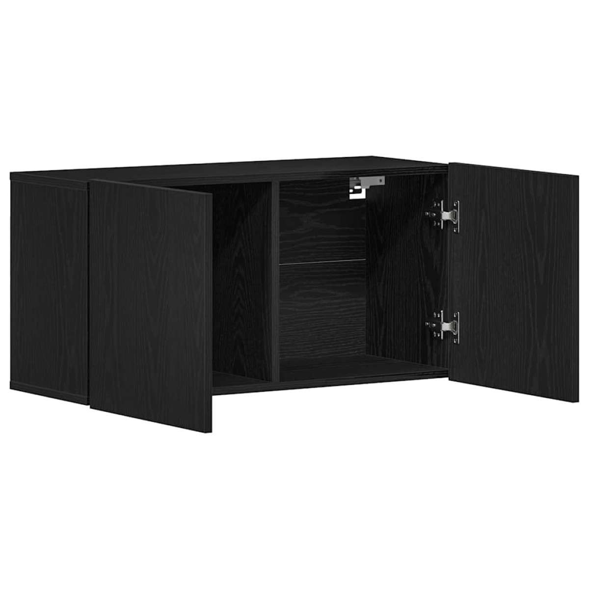 vidaXL Έπιπλο Τηλεόρασης Μαύρο Δρυς 80x30x41 εκ. από Τεχνητό Ξύλο