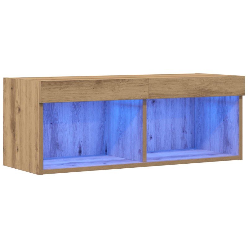 vidaXL Σετ επίπλου τηλεόρασης 80 x 30 x 30 εκ artisan δρυς