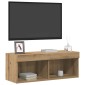 vidaXL Σετ επίπλου τηλεόρασης 2 τμχ. Artisan Oak Επεξεργασμένο Ξύλο