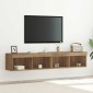 vidaXL Σετ επίπλου τηλεόρασης 2 τμχ. Artisan Oak Επεξεργασμένο Ξύλο