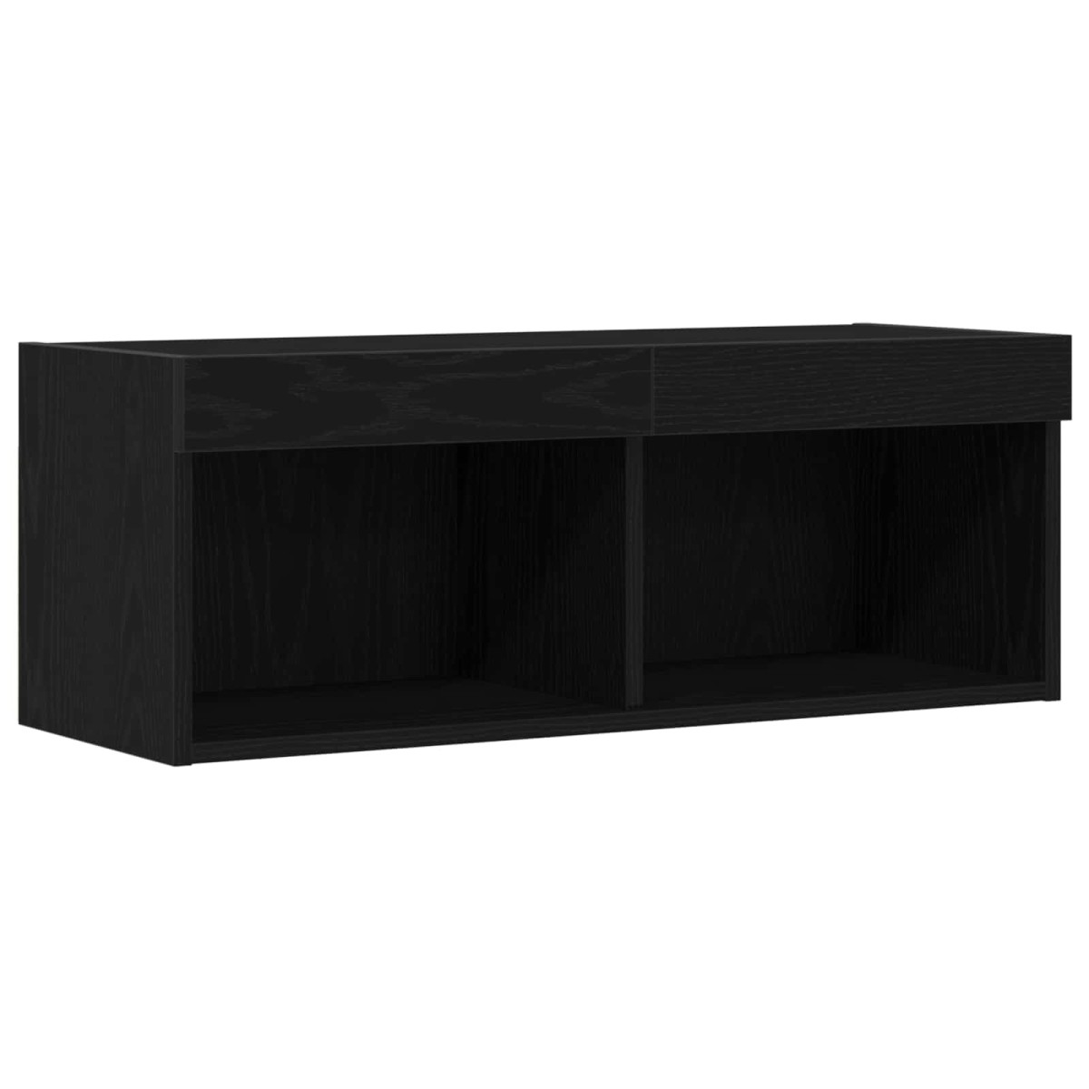 vidaXL Σετ επίπλου τηλεόρασης 80 x 30 x 30 εκ Μαύρη Οξυά