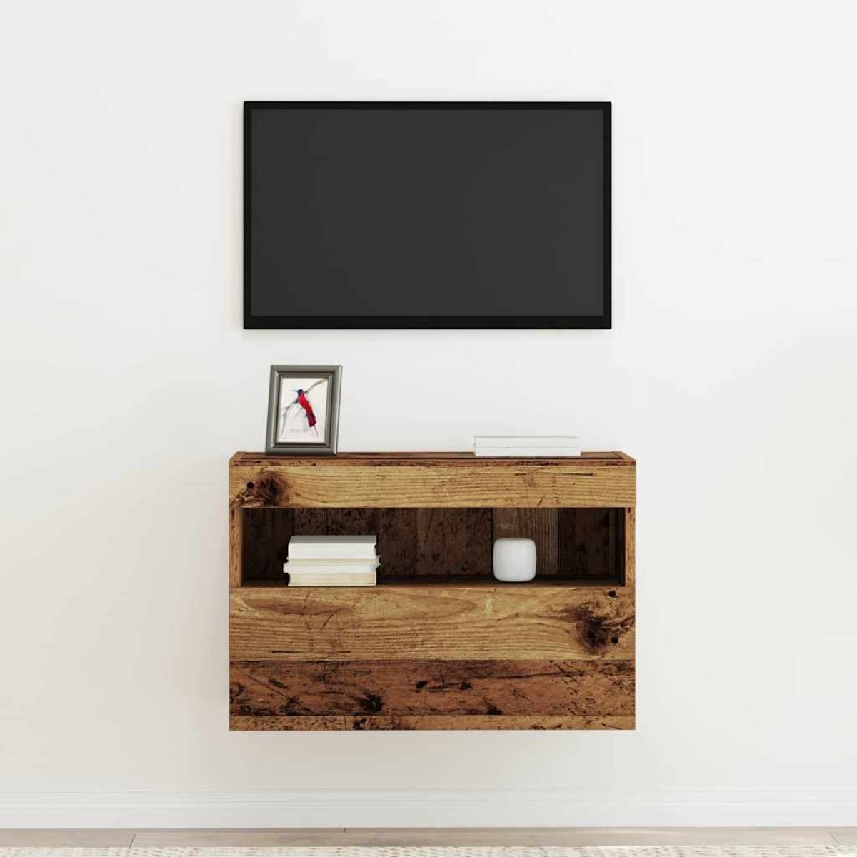 vidaXL Ντουλάπι Τηλεόρασης Τοίχου 60 x 30 x 40 εκ. Παλαιό ξύλο