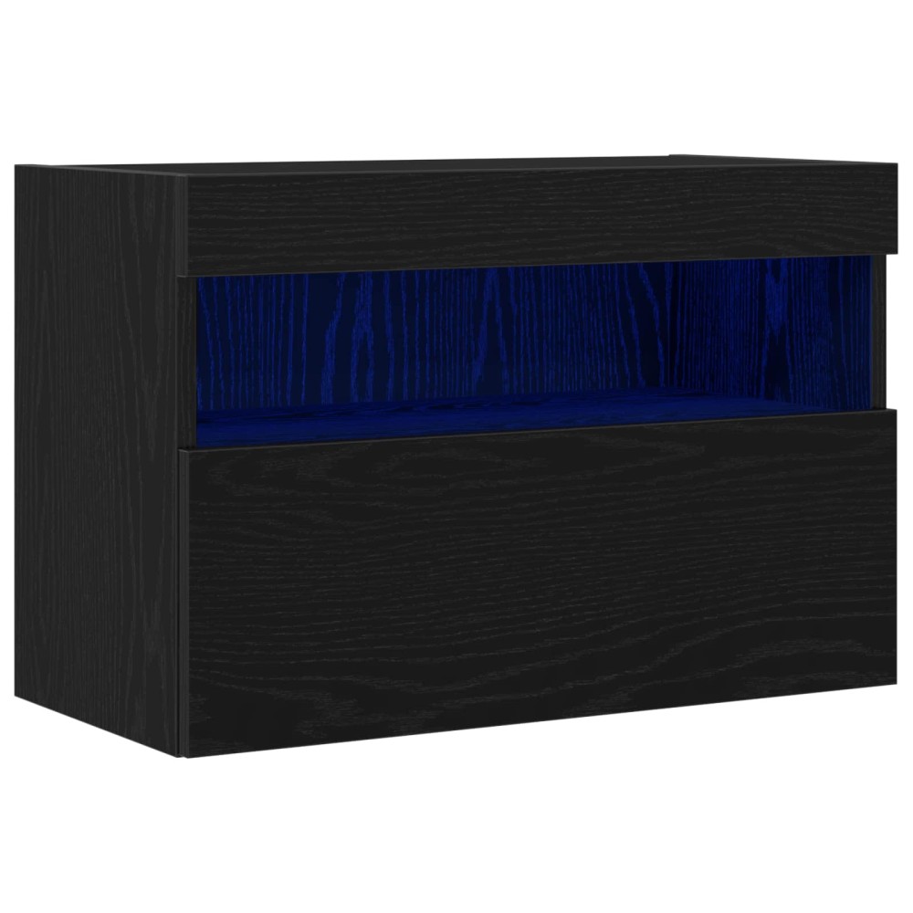 vidaXL Ντουλάπι Τηλεόρασης Τοίχου 60 x 30 x 40 εκ. Μαύρη δρυς