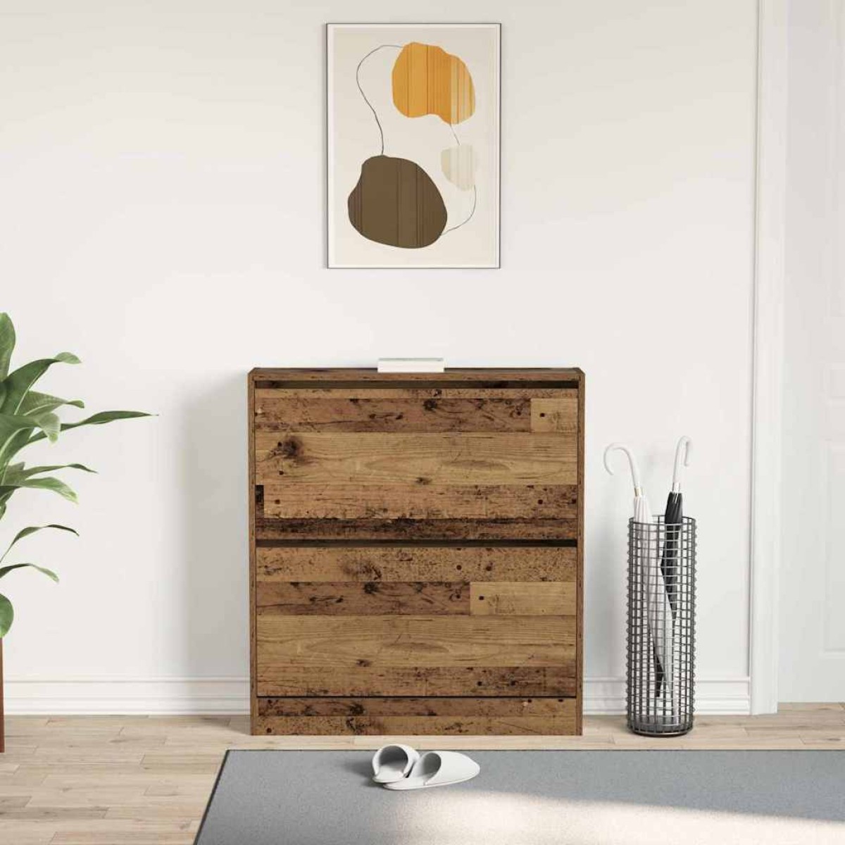 vidaXL Ντουλάπα Παπουτσιών 80 x 21 x 87,5 cm Επεξεργασμένο Ξύλο