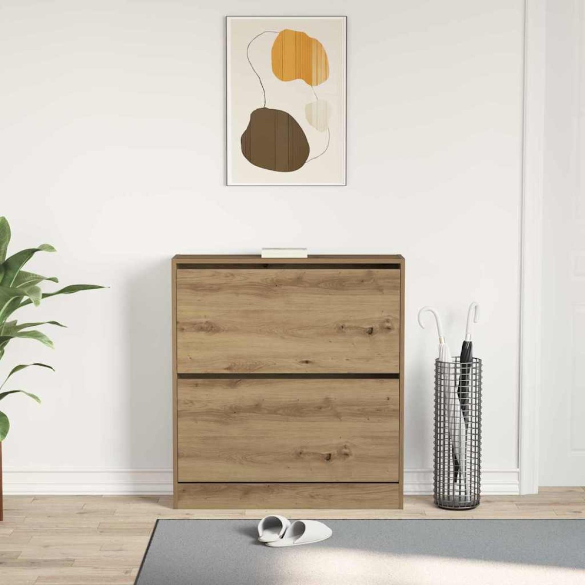 vidaXL Ντουλάπα Παπουτσιών 80 x 21 x 87,5 cm Επεξεργασμένο Ξύλο