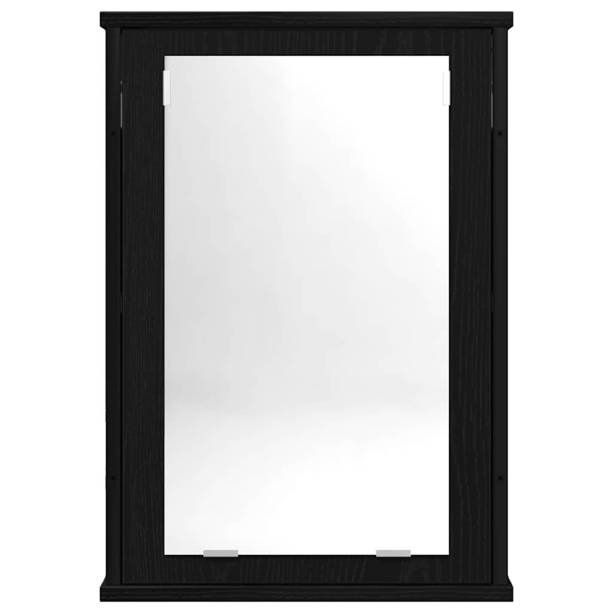 vidaXL Ντουλάπι Καθρέφτη Μπάνιου Μαύρο Δρυς 42 x 12 x 60 εκ. από Τεχνητό Ξύλο
