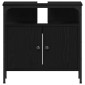 vidaXL Ντουλάπι Νιπτήρα Μπάνιου Μαύρο Δρυς 60x30x60 εκ. από Τεχνητό Ξύλο