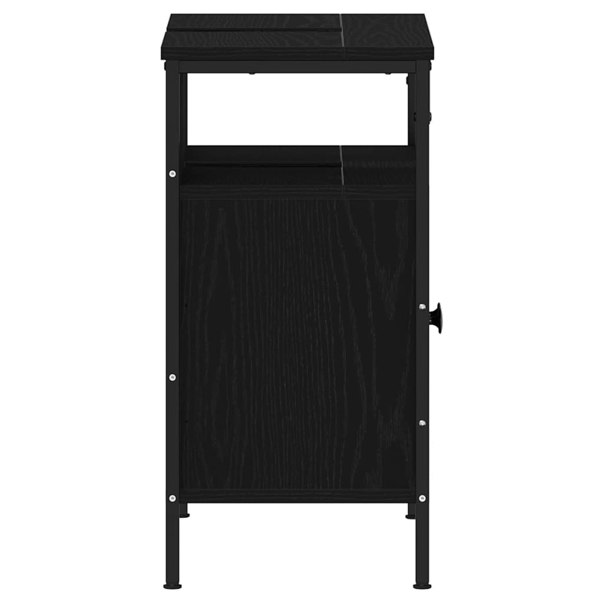 vidaXL Ντουλάπι Νιπτήρα Μπάνιου Μαύρο Δρυς 60x30x60 εκ. από Τεχνητό Ξύλο