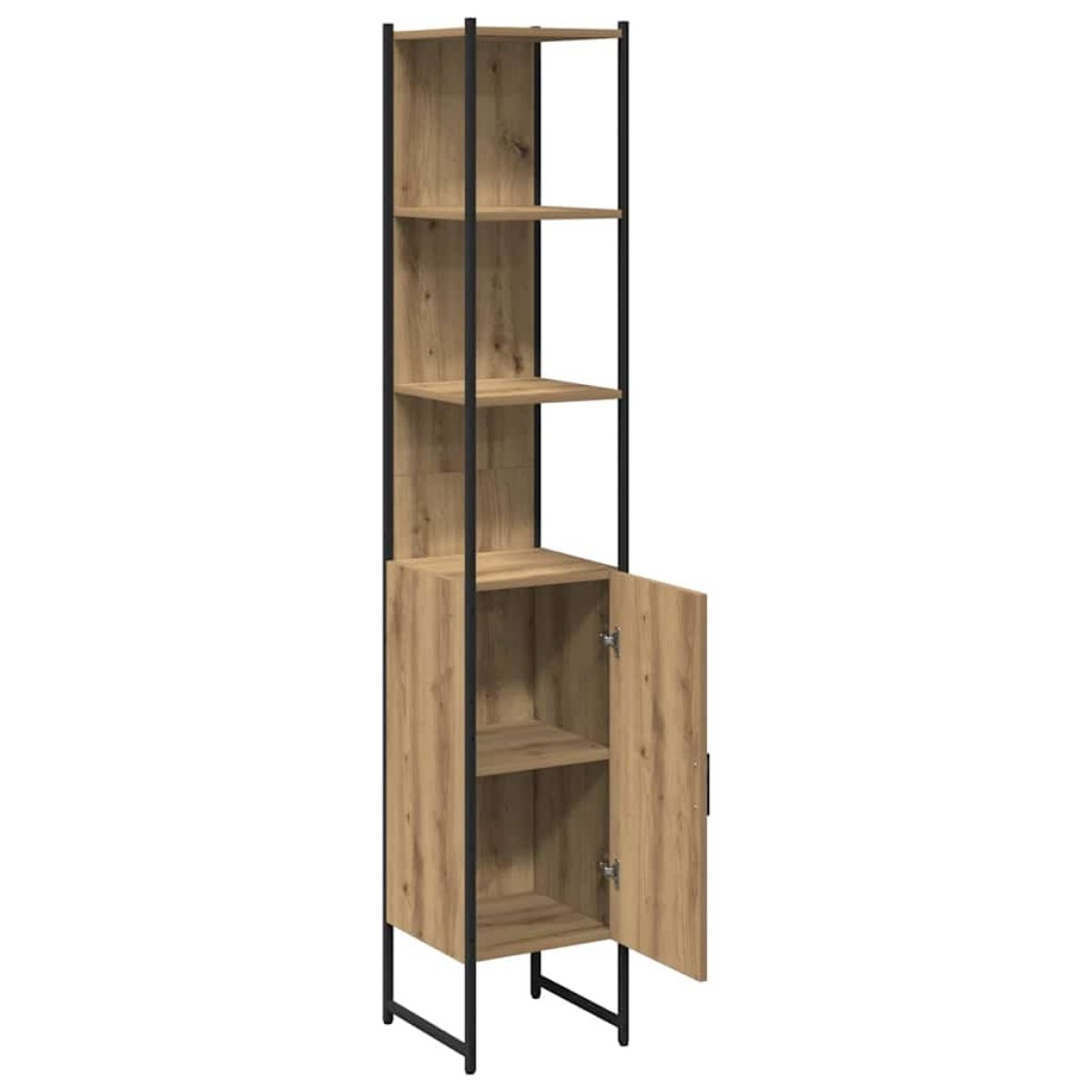 vidaXL Ντουλάπι Μπάνιου artisan δρυς 33 x 33 x 185,5 εκ