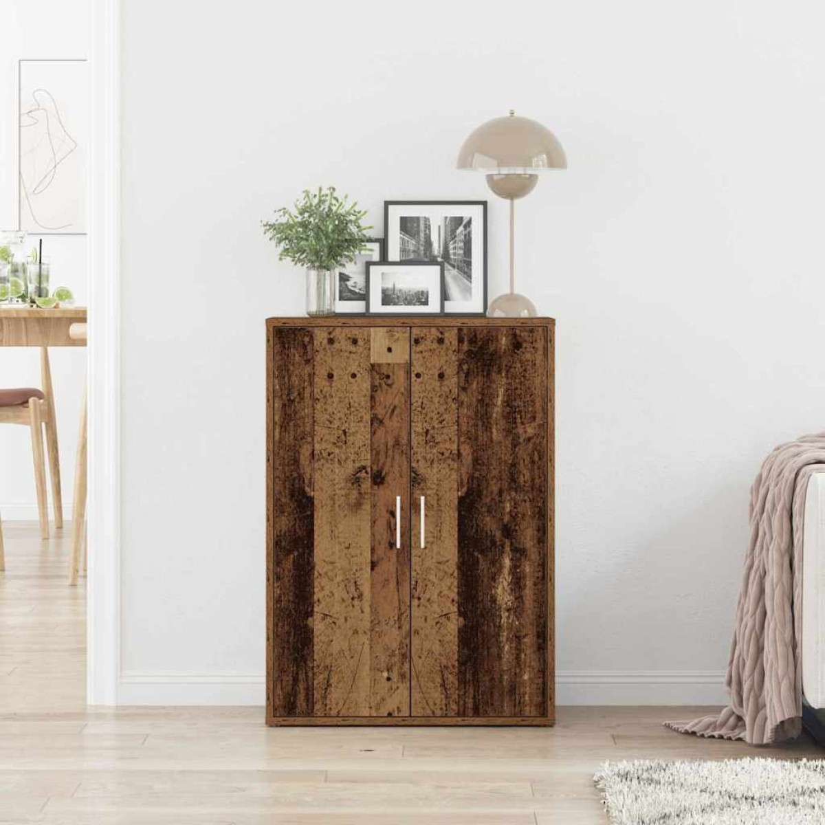 vidaXL Πλαϊνό γραφείο Παλιό ξύλο 60 x 31 x 84 εκ. Επεξεργασμένο Ξύλο