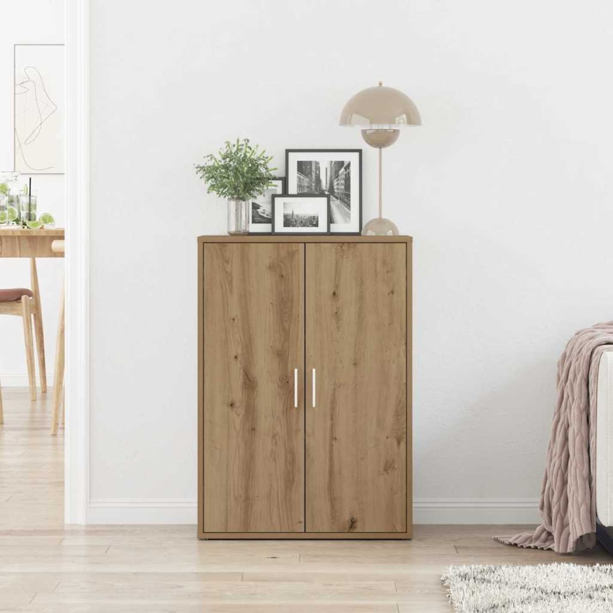 vidaXL Πλαϊνό γραφείο Artisan Oak 60 x 31 x 84 εκ. Επεξεργασμένο Ξύλο