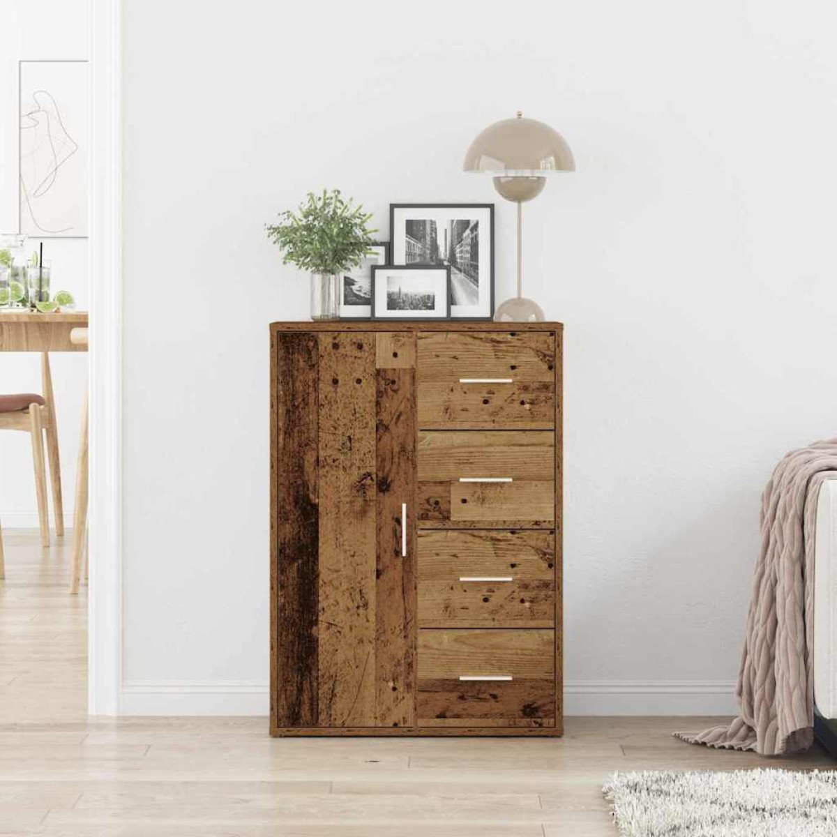 vidaXL Πλαϊνό γραφείο Παλιό ξύλο 60 x 31 x 84 εκ. Επεξεργασμένο Ξύλο