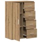 vidaXL Πλαϊνό γραφείο Artisan Oak 60 x 31 x 84 εκ. Επεξεργασμένο Ξύλο