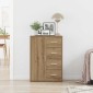 vidaXL Πλαϊνό γραφείο Artisan Oak 60 x 31 x 84 εκ. Επεξεργασμένο Ξύλο