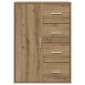 vidaXL Πλαϊνό γραφείο Artisan Oak 60 x 31 x 84 εκ. Επεξεργασμένο Ξύλο