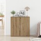 vidaXL Πλαϊνό γραφείο Artisan Oak 79 x 38 x 80 εκ. Επεξεργασμένο Ξύλο