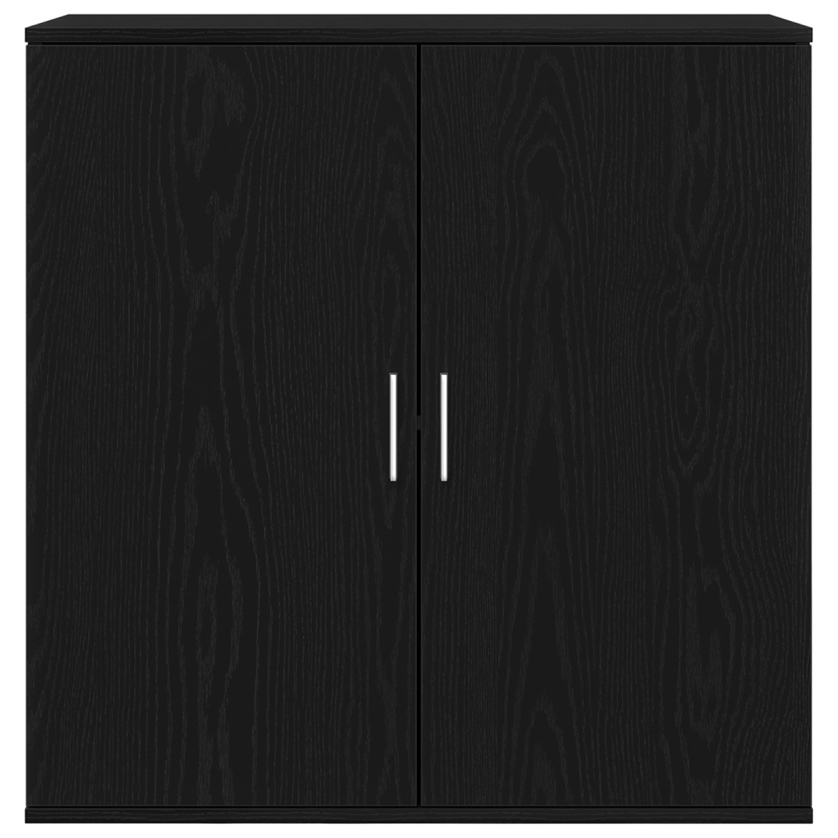 vidaXL Πλαϊνό γραφείο Μαύρη Οξυά 79 x 38 x 80 εκ. Επεξεργασμένο Ξύλο