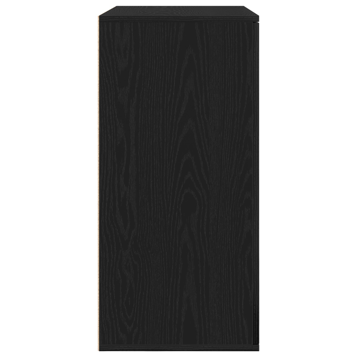 vidaXL Πλαϊνό γραφείο Μαύρη Οξυά 79 x 38 x 80 εκ. Επεξεργασμένο Ξύλο